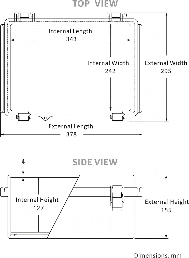 Gratury Junction Box, IP67 Waterproof Plastic Enclosure