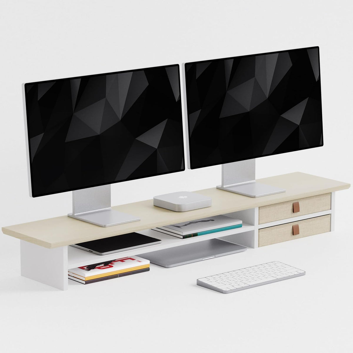 FENSULN Dual‑Tier Monitor Stand Riser
