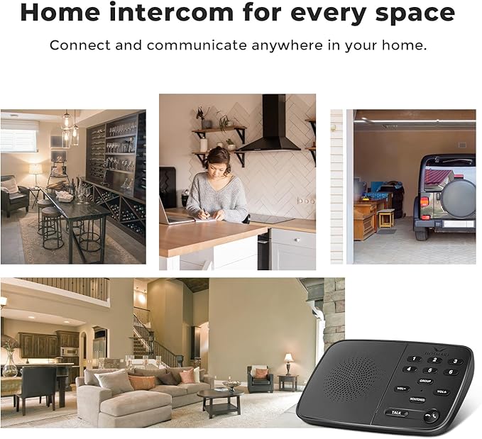 Hosmart Intercoms Wireless for Home UltraSpeak Pro, 2025 Full Duplex Wireless (3 Packs)