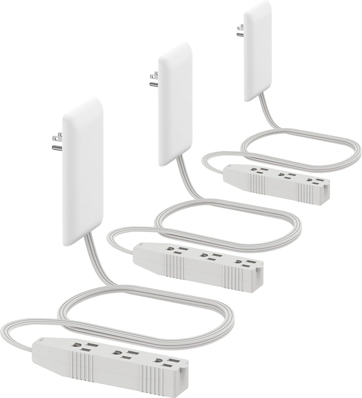 LIDER Flat-Face Outlet Extender (3-Pack)