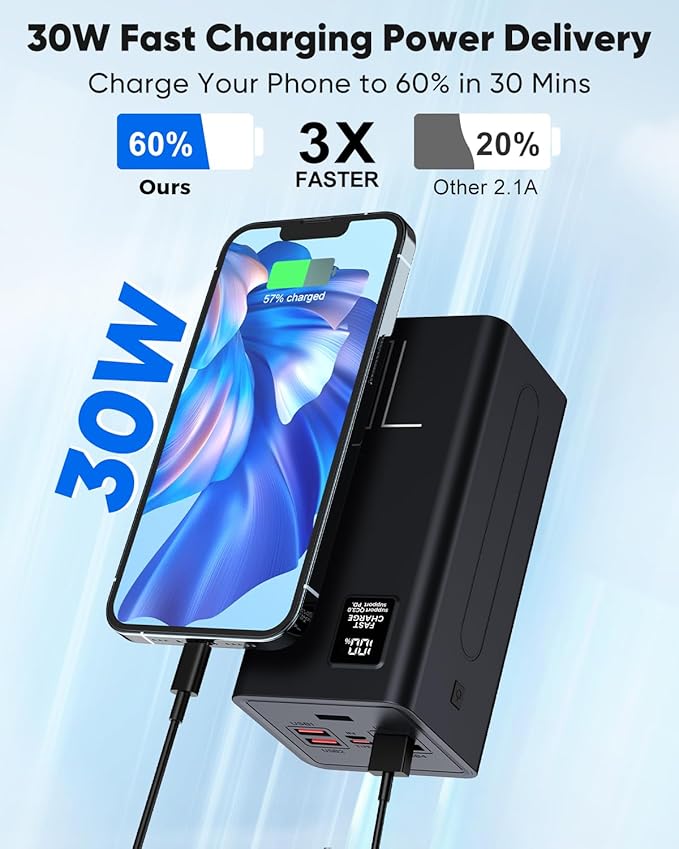 Portable Charger 70000mAh Power Bank Fast Charging, External Battery Pack High