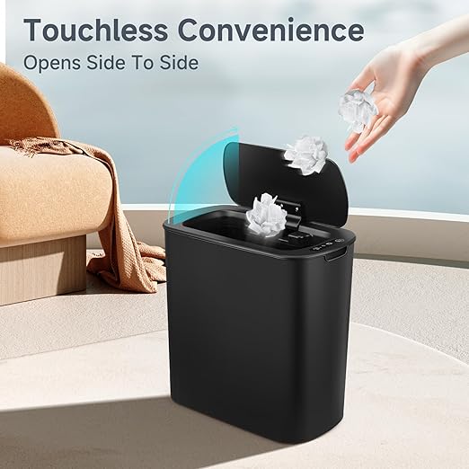 TIPGO 5 Gallon Motion Senor Bathroom Trash Can