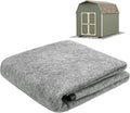 M METERXITY Outdoor Storage Shed Mat, 6.6x6.6 FT Waterproof Small Shed Flooring Mat for Patio Furniture Floor Protecting from Wear/Liquid/Dust/Oil, Non-Slip Carport Pad [Grey White]