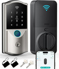 Built-in WiFi Smart Lock for Front Door, Fingerprint Keypad Deadbolt
