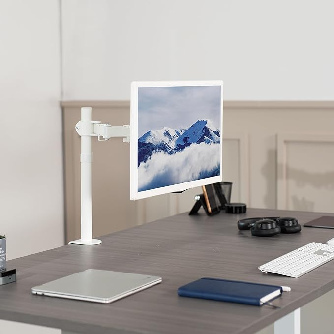 VIVO Single Monitor Arm Desk Mount, Holds Screens up to 32 inch Regular and 38