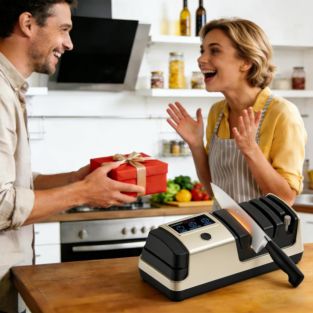 5-in-1 Electric Knife Sharpener for Kitchen Knives-Scissor Sharpener