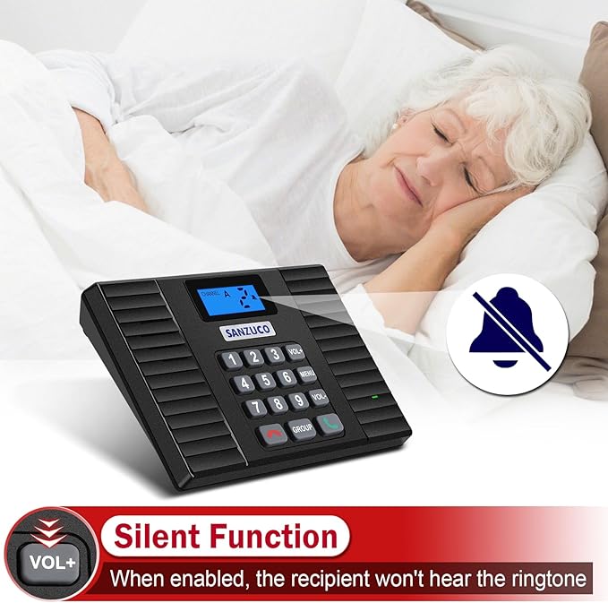 SANZUCO Intercoms Wireless for Home 60D, 2025 Hands Free Intercom Long Range