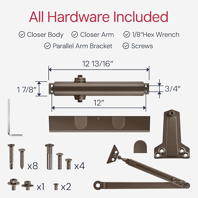 Lawrence Heavy Duty Door Closer Commercial Grade 1