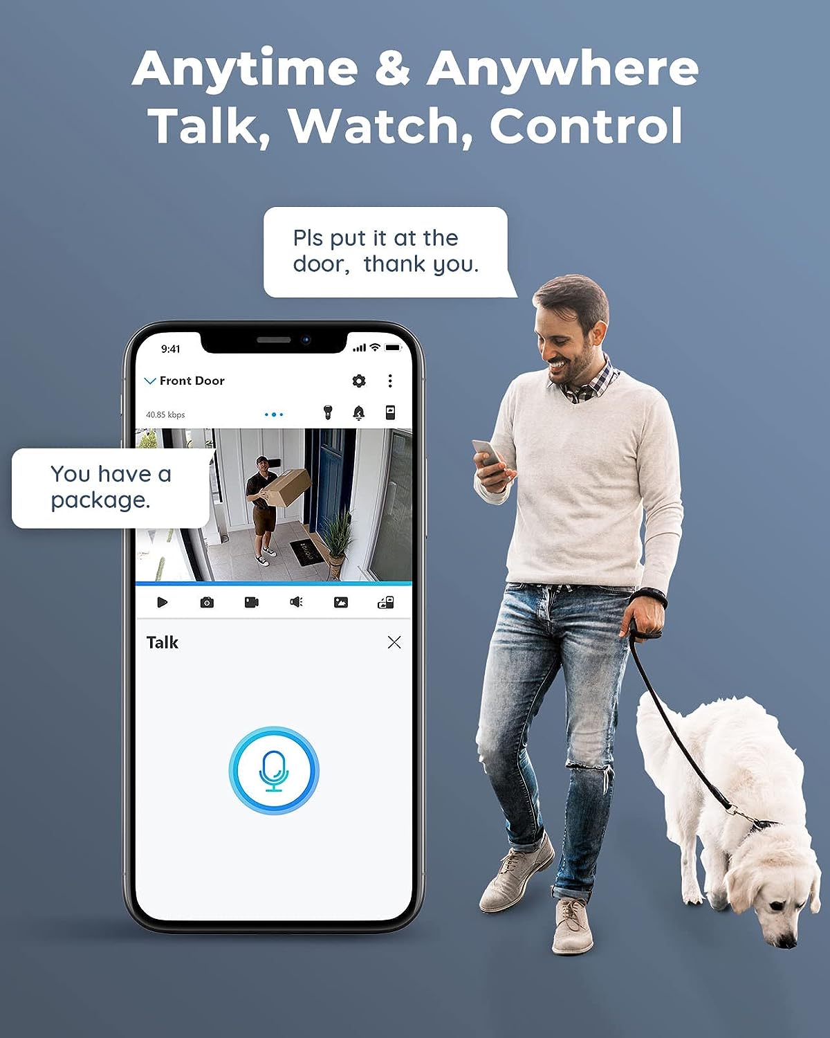 reolink 16ch 12mp poe security camera system with, side view