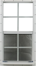 Shed Windows and More 21 X 27 Shed Window Safety Glass Storage Shed Garages Playhouse Tree House (White Flush)