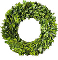 Preserved Boxwood Wreath, 11 Inches, Green Wreath for All Seasons Indoor Use Suits for Wedding, Christmas, Halloween, Valentine's Day