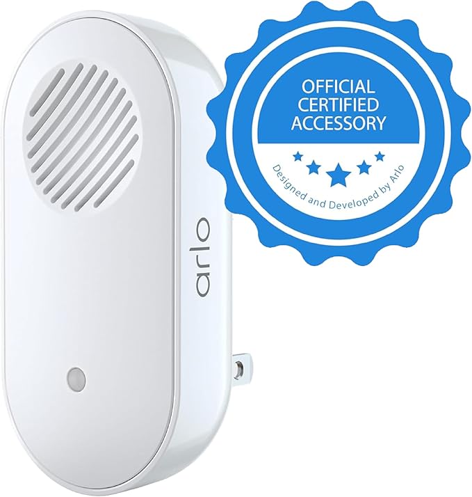 Arlo Chime 2, Built-in Siren, Audible Alerts, Customizable Melodies, Wi-Fi