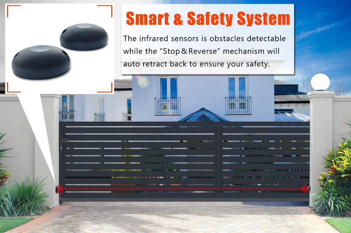 blütezeit 220v automatic sliding gate opener (220~240v), 1800lb, side view