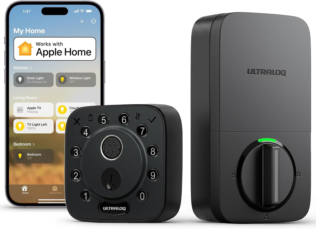 ULTRALOQ Bolt Fingerprint WiFi Smart Lock, Works