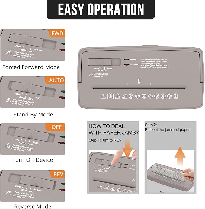 Suntiko 5-Sheet Cross Cut Paper Shredder