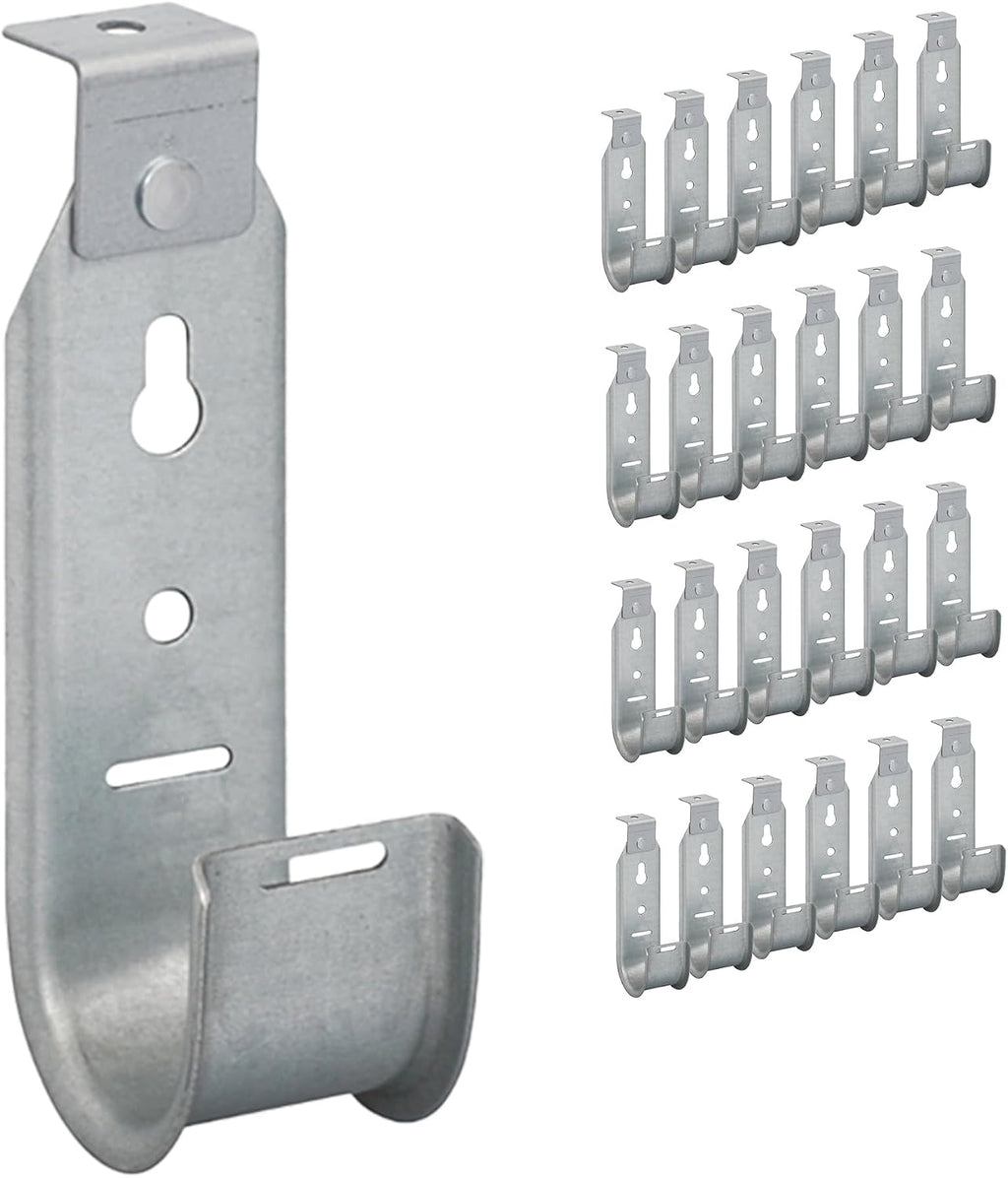 ICC Ceiling Mount J Hook 1 5/16” Without Retainer Clip – Galvanized Steel Cable (25-Pack)