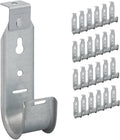 ICC Ceiling Mount J Hook 1 5/16” Without Retainer Clip – Galvanized Steel Cable (25-Pack)