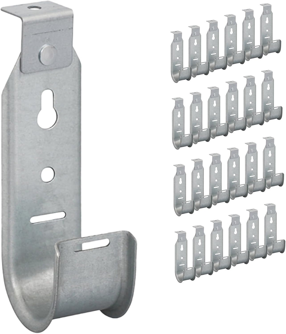 ICC Ceiling Mount J Hook 1 5/16” Without Retainer Clip – Galvanized Steel Cable (25-Pack)