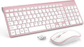 J JOYACCESS Wireless Keyboard Mouse Combo, Typewriter Keyboard Wireless