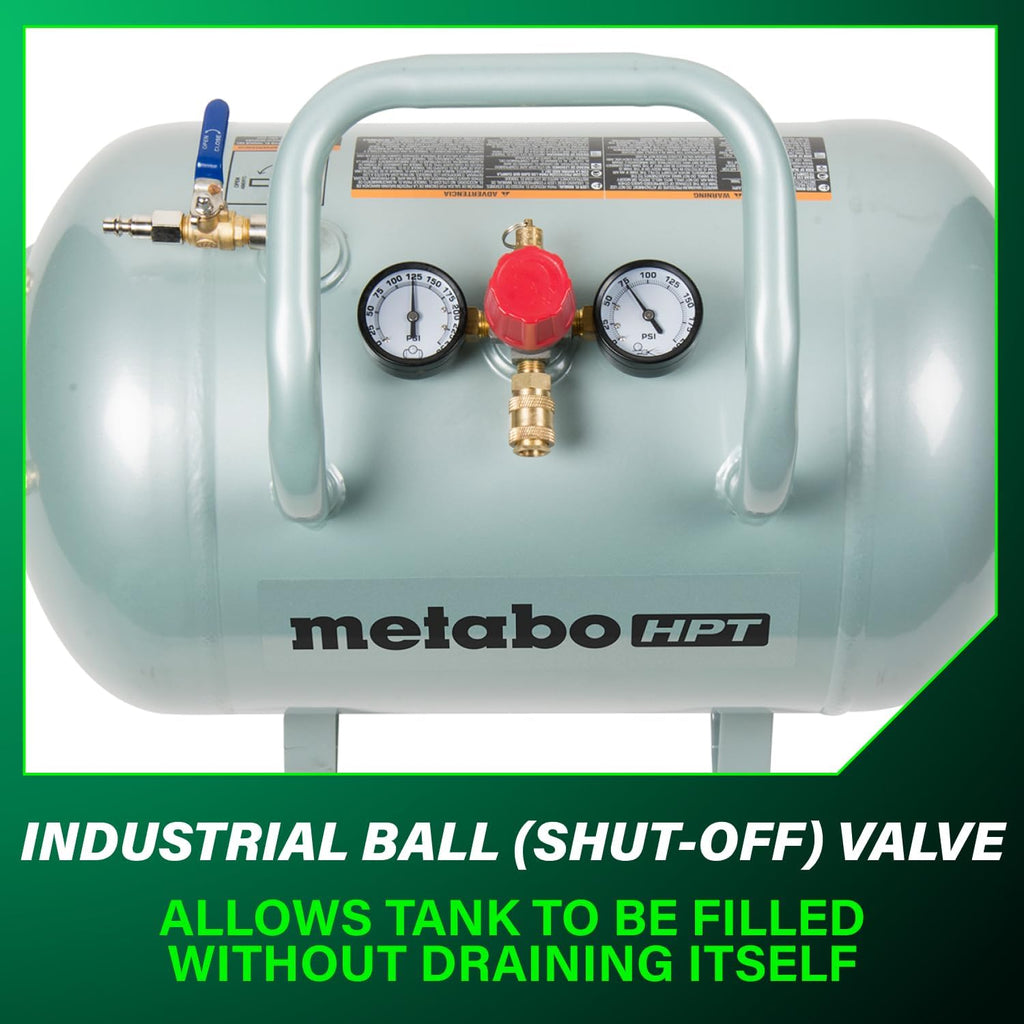 Metabo HPT 10 Gallon Air Tank, High Capacity ASME Certified, UA3810AB