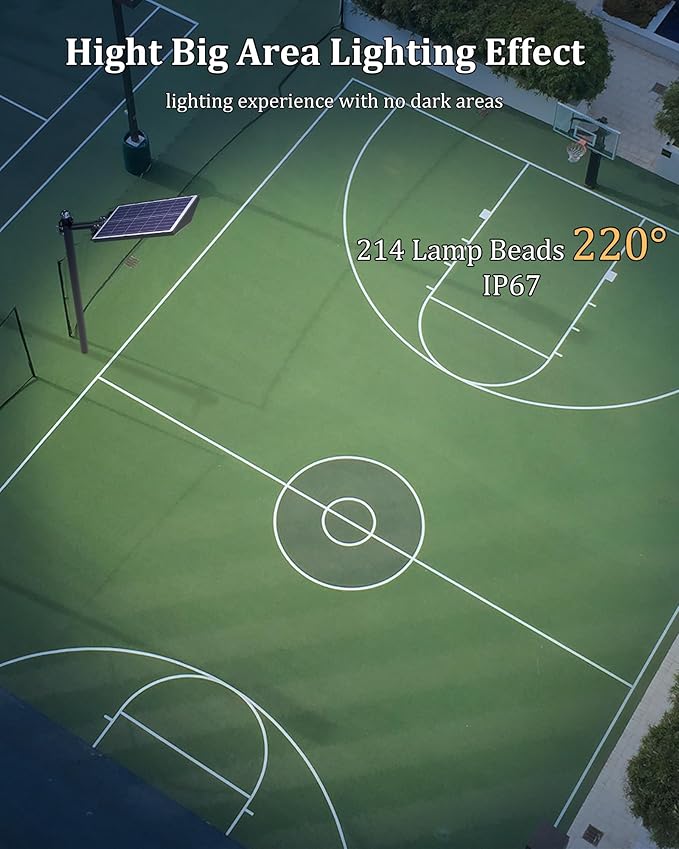 Ofuray Of-9600W Solar Street Lights Outdoor, 660000Lm Solar Security Flood