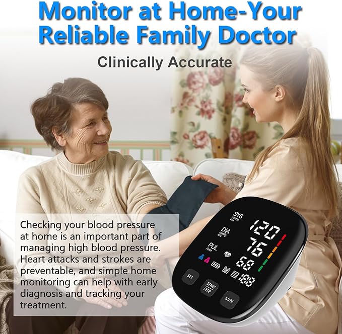 Blood Pressure Monitor, Automatic Upper Arm Blood Pressure Monitors