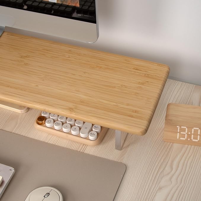 ROCDEER Bamboo Monitor Stand Riser