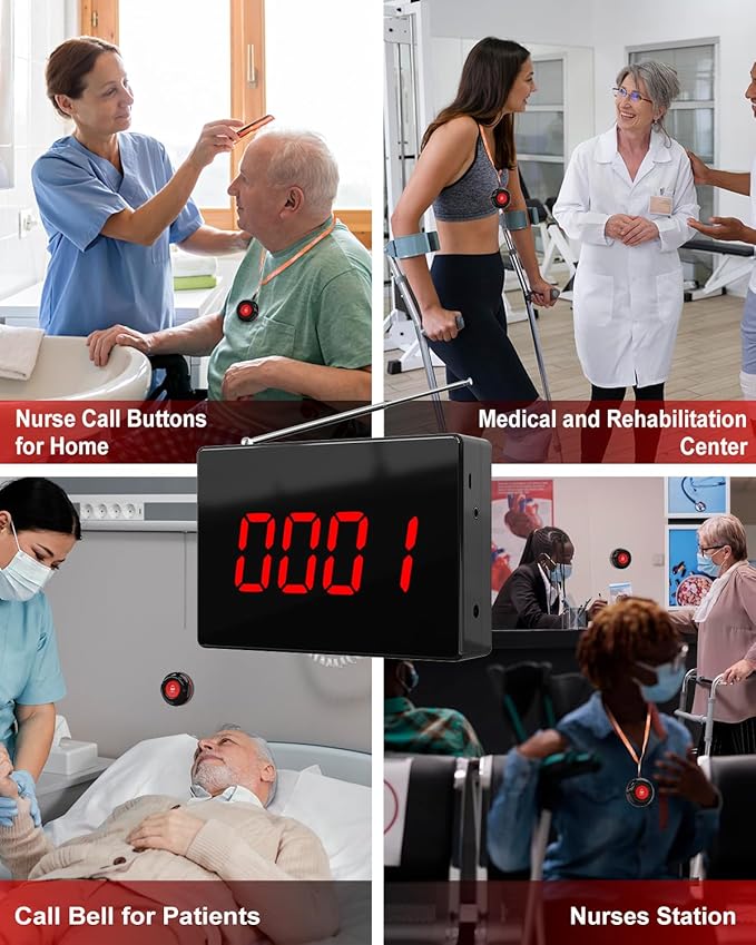 CallToU Wireless Calling System Caregiver Call Button Patient Call Bell