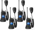 SAMCOM Two Way Radio with Shoulder Speaker Mic, 5W High Power 2 Way Radios Long (4 Packs)