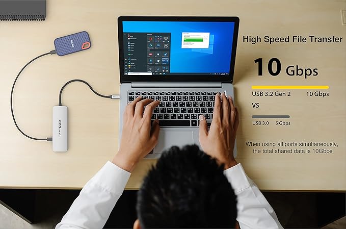 EZQuest USB C Hub Docking Station 7 in 1