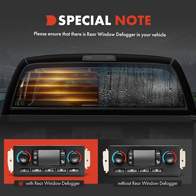 A-Premium Automatic Climate Control Module A/C & Heater Control Panel Compatible
