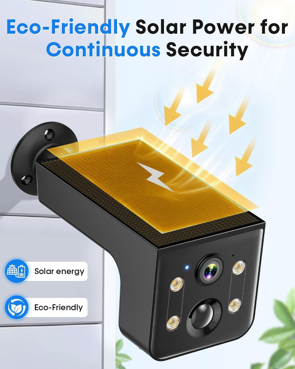 thybro solar outdoor wireless security camera tolerate the on a desk or shelf