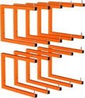 10-Pack Lumber Storage Rack, Wall Mount Wood Rack (10 Level)