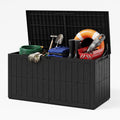 UDPATIO 100 Gallon Deck Box, Waterproof Resin Outdoor Storage Box for Patio