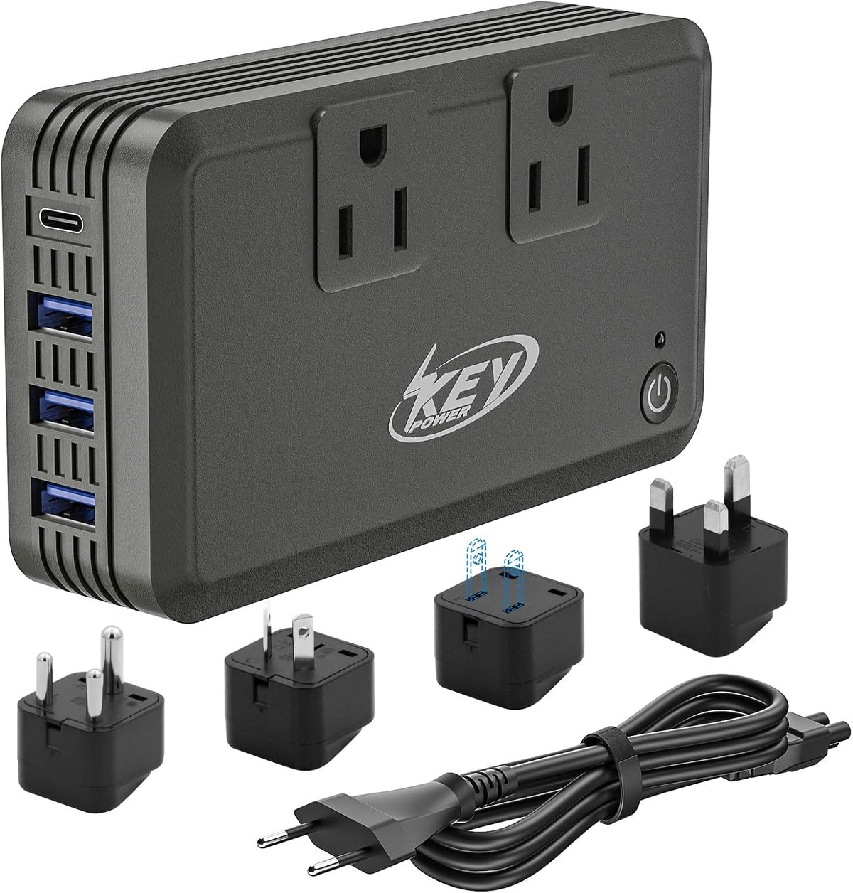 Key Power 220V to 110V Voltage Converter, 230W Step Down International Power