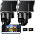MUBVIEW Dual-Lens Solar Security Camera, 4K Pan Tilt Wireless Outdoor Cam