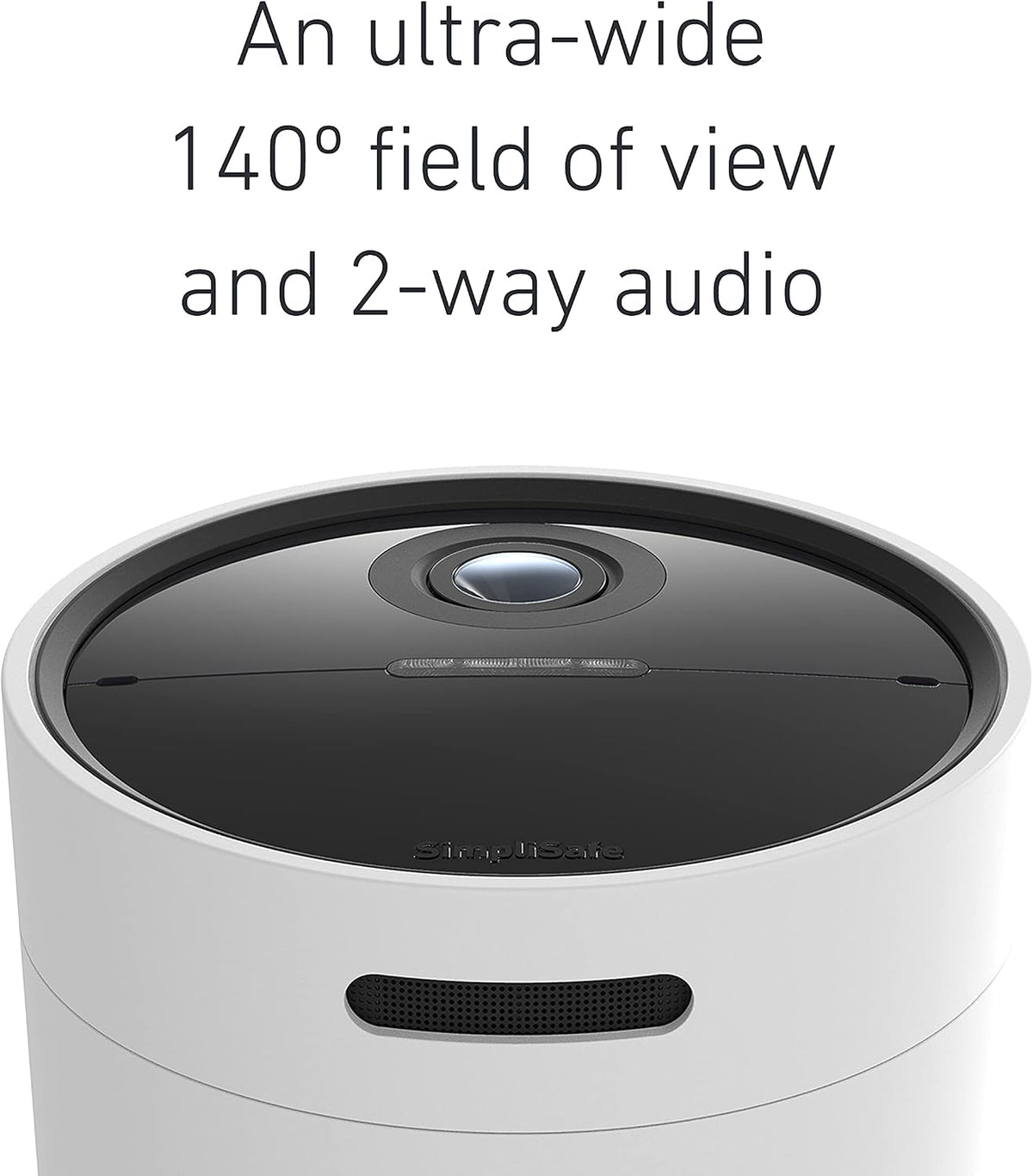 simplisafe wireless outdoor security camera (renewed), side view