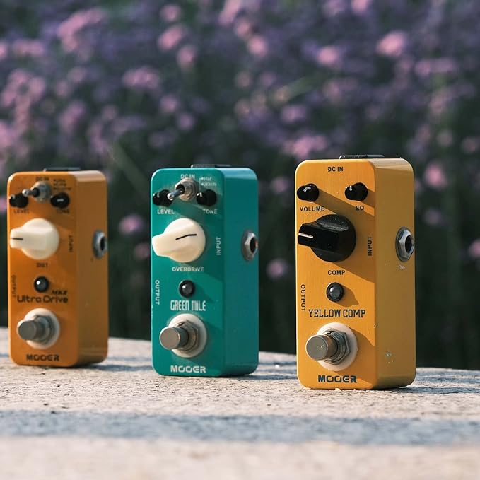 MOOER Yellow Compressor Comp guitar pedal bass compressor, True Bypass guitar