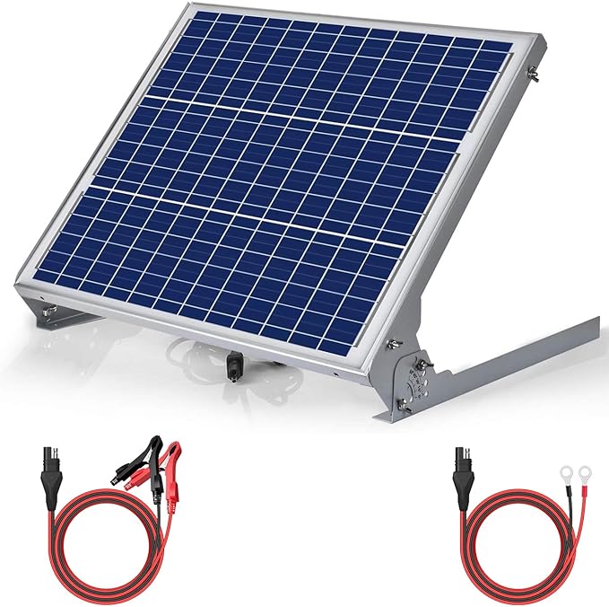 SUNER POWER 12V 50W Solar Battery Charger Maintainer, Built-in UltraSmart MPPT