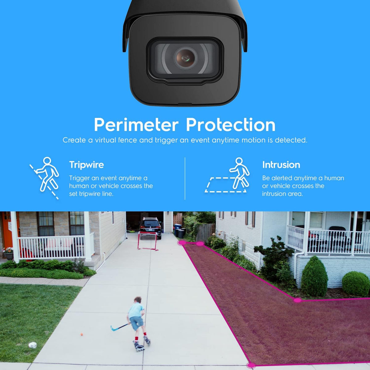 amcrest ultrahd 4k (8mp) outdoor bullet security ip, close-up detail