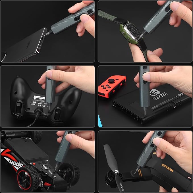 STREBITO Mini Electric Screwdriver Set 155 in 1 Small Electric Screwdriver