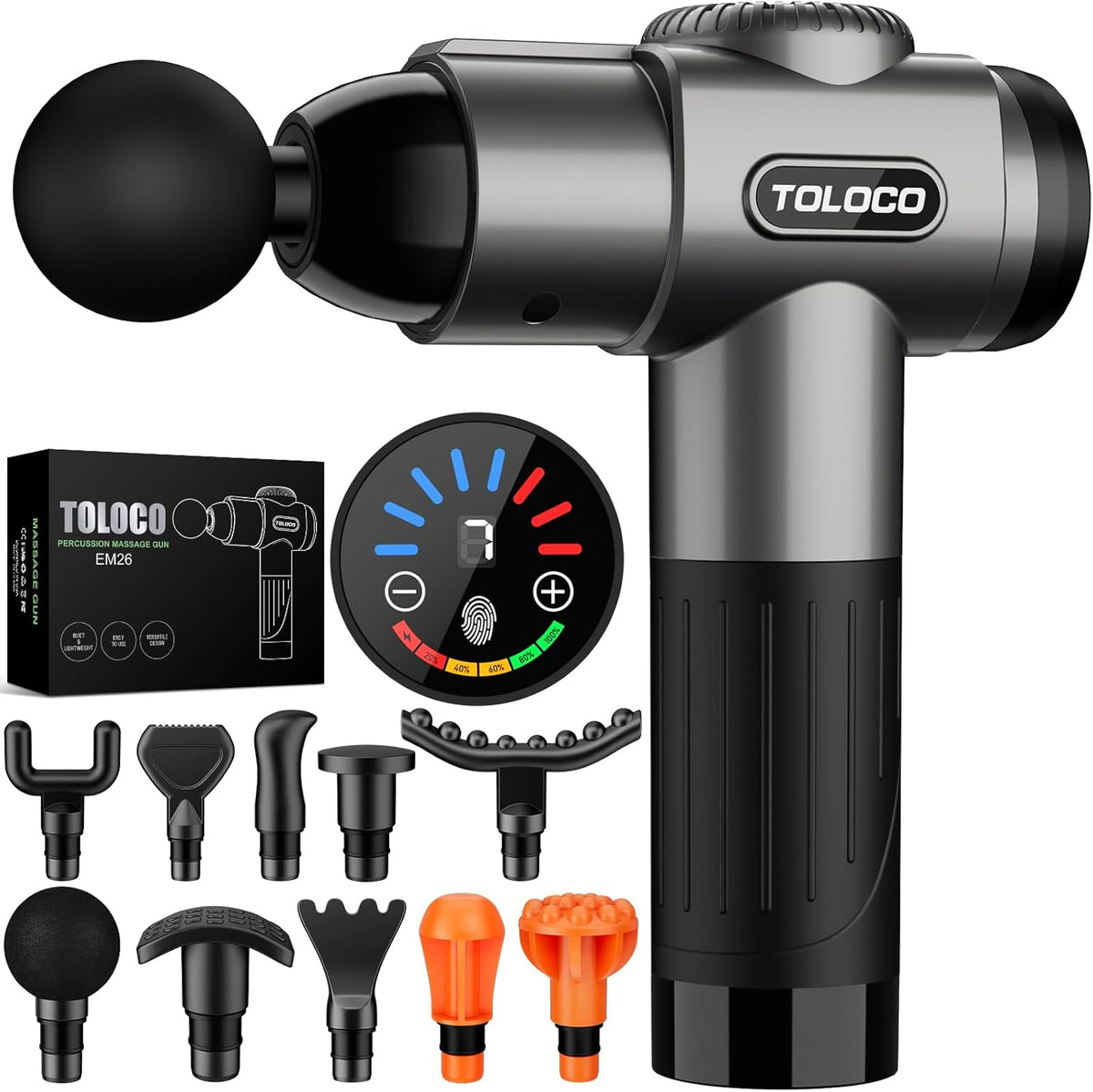 TOLOCO Massage Gun, Deep Tissue Back Massage