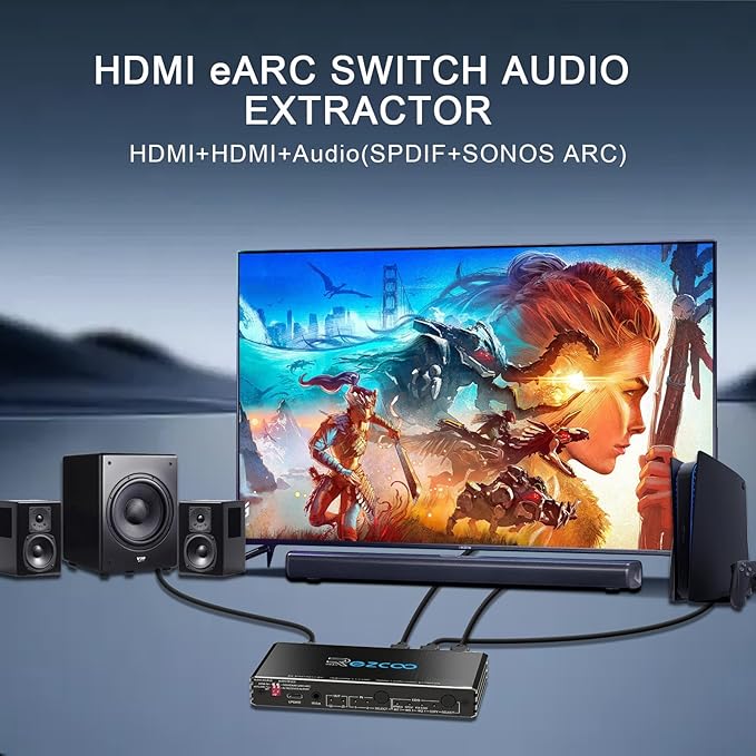 4K@120Hz HDMI 2.1 Switch 2 in 1 Out