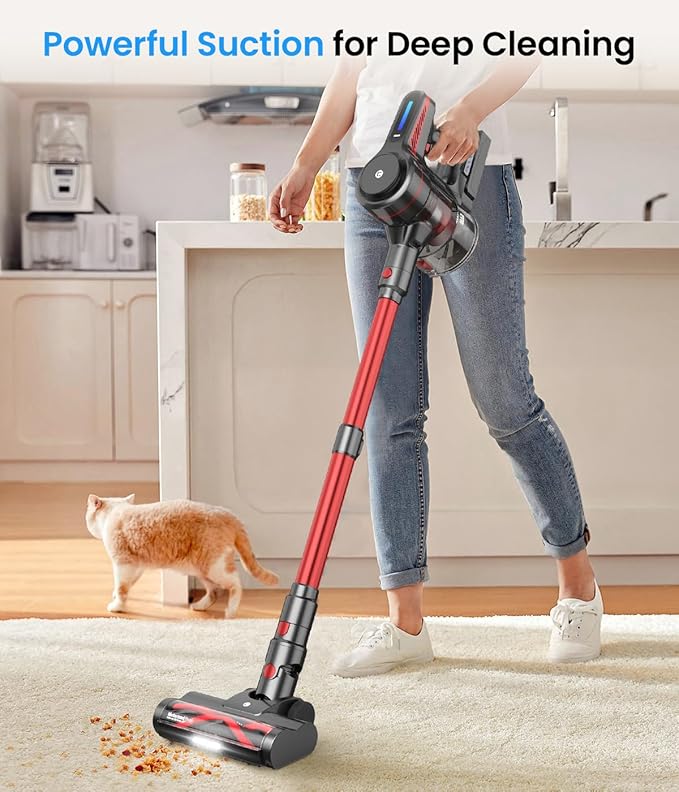 CHEBIO Cordless Vacuum Cleaner, Stick Vacuum