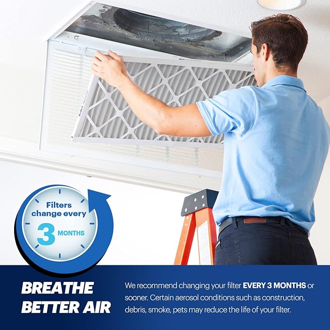 BNX TruFilter 14x20x1 Air Filter MERV 13 (4 Pack)