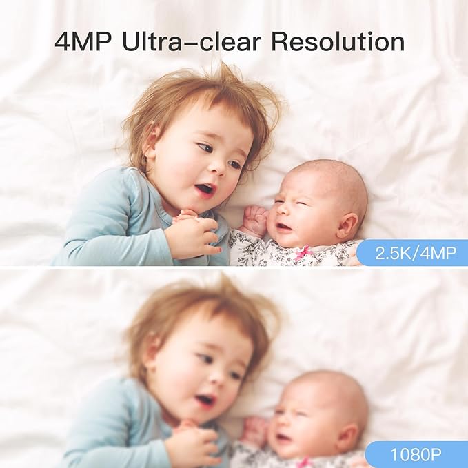 ARENTI 5G Indoor Security Camera, 4MP Pet Camera (2PC)