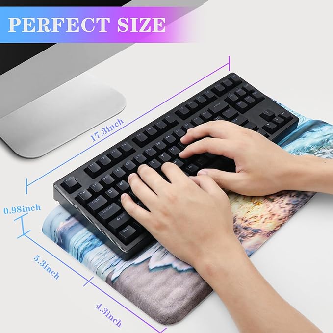 Computer Keyboard Stand with Wrist Rest, Ergonomic Tilted Keyboard Holder