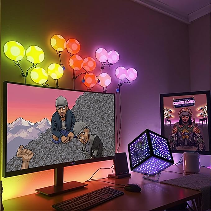 Heepulor Infinity Hyper Cube LED Light LED Controller