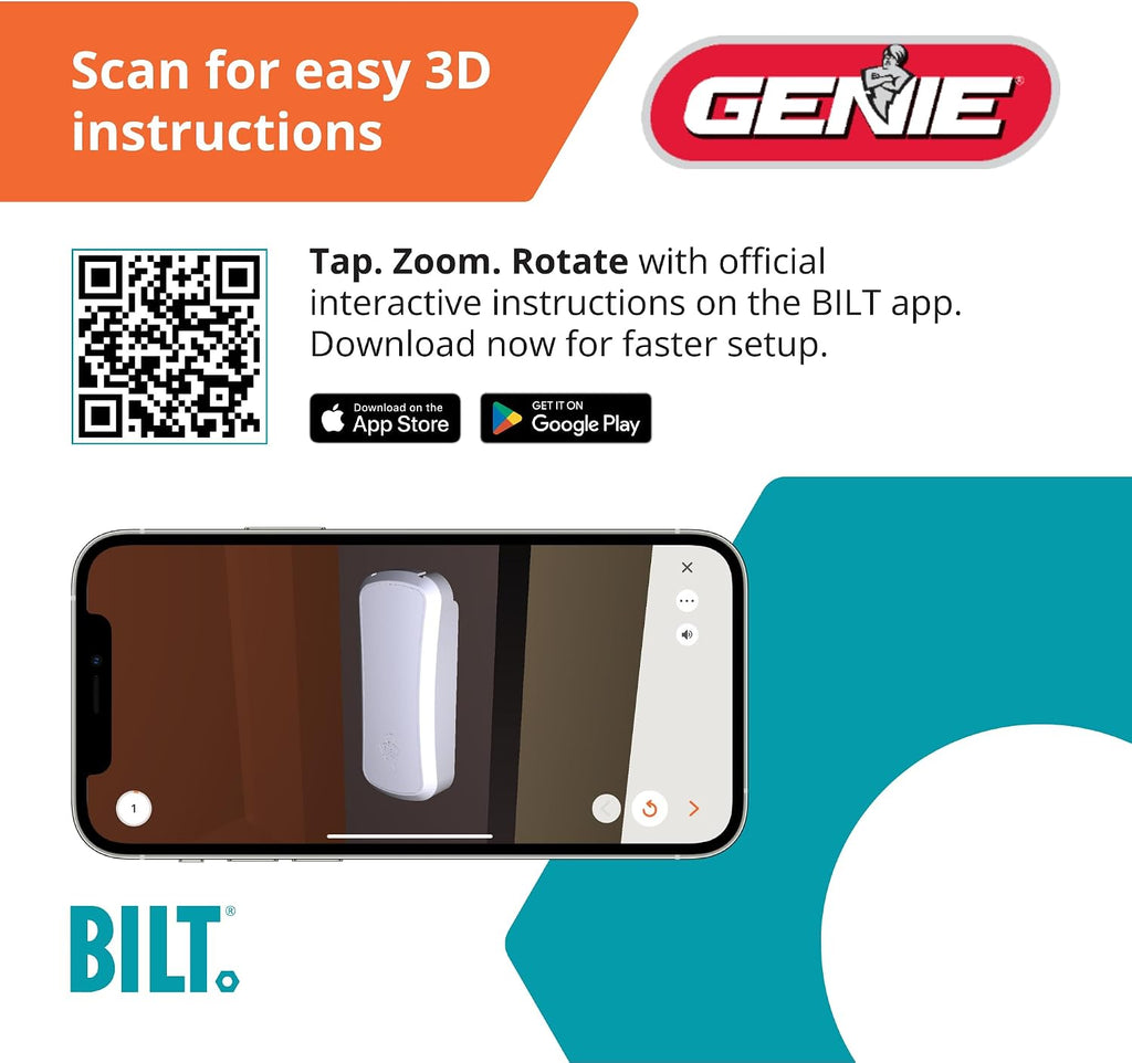 genie garage door opener wireless keyless keypad, view 12