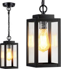 MYHXQ 11'' Outdoor Pendant Light, Modern Outside Chandelier Outdoor Hanging